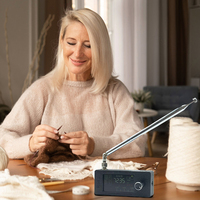SI4732 0.5-108mhz Pocket Mini Radio LSB USB AM FM FM/AM Radio 1.9inch IPS Screen HF SW MW VHF Radio with Telescopic Antenna