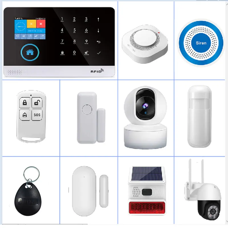 Home anti-theft alarm,wireless link accessories,door smoke sensor,motion sensor,gas，detector,433MHz,compatible with PGST-103 107