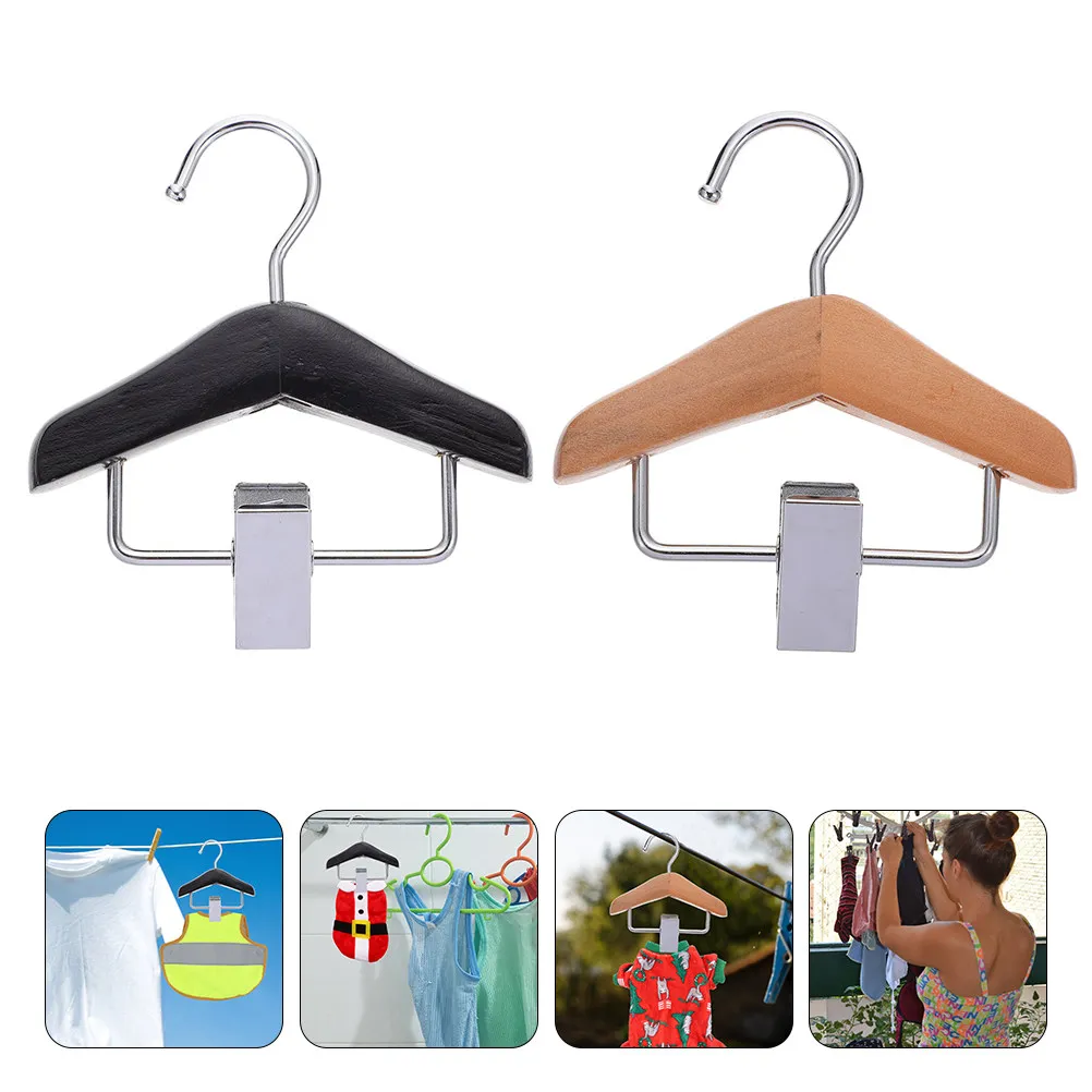 2Pcs Pet Pants Clip Rack Premium Material Dog Clothes Hanger Movable Clamp Puppy Apparel Hanger Neat Storage for Pet Clothing