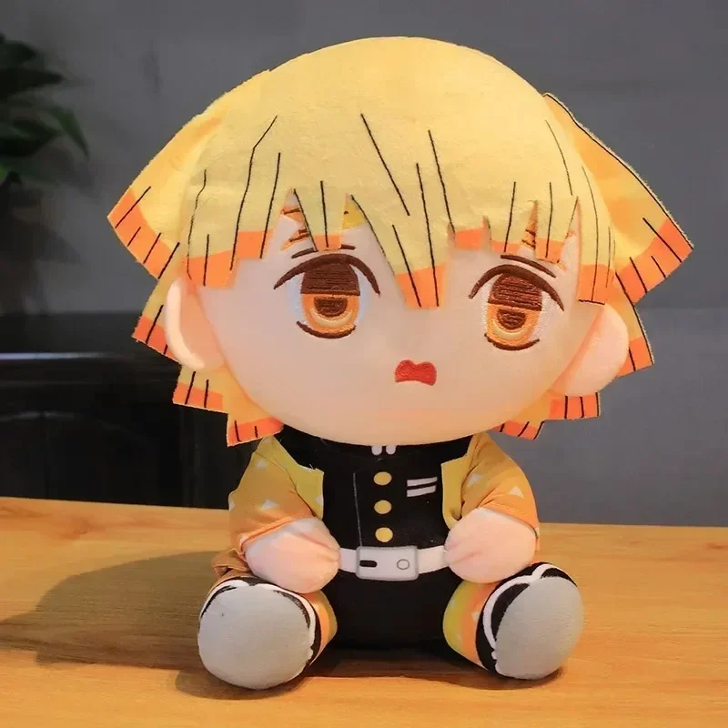 Hot 20cm Japan Demon Slayer Plush Dolls Lovely Anime Kimetsu No Yaiba Kamado Tanjirou Nezuko Zenitsu Kyoujurou Toys Kids Gifts