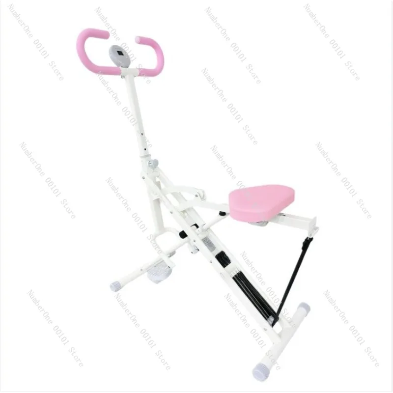 Home Fitness Multifunction Folding Riding Machine Adjustable Multiple Resistance Levels Simulated Horse Riding Full BodyExercise
