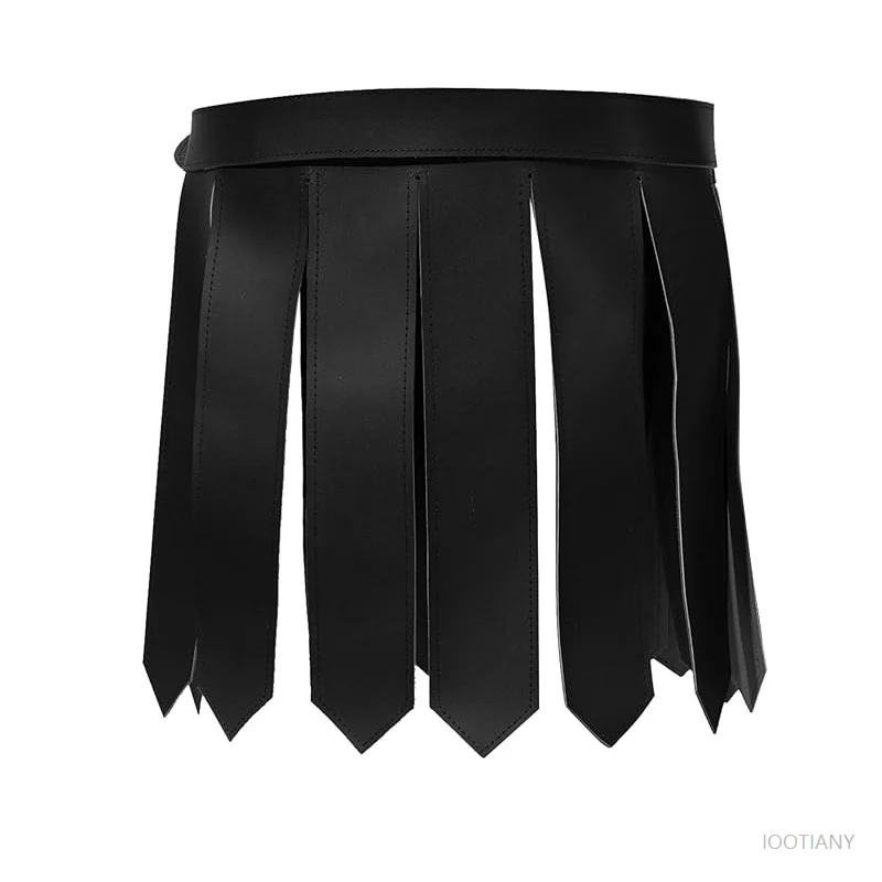 

Ancient Roman Legion Gladiator Battle Belt Skirt Men Women Steampunk Pu Leather Armor Medieval Greek Cosplay Costume Tassel 2025
