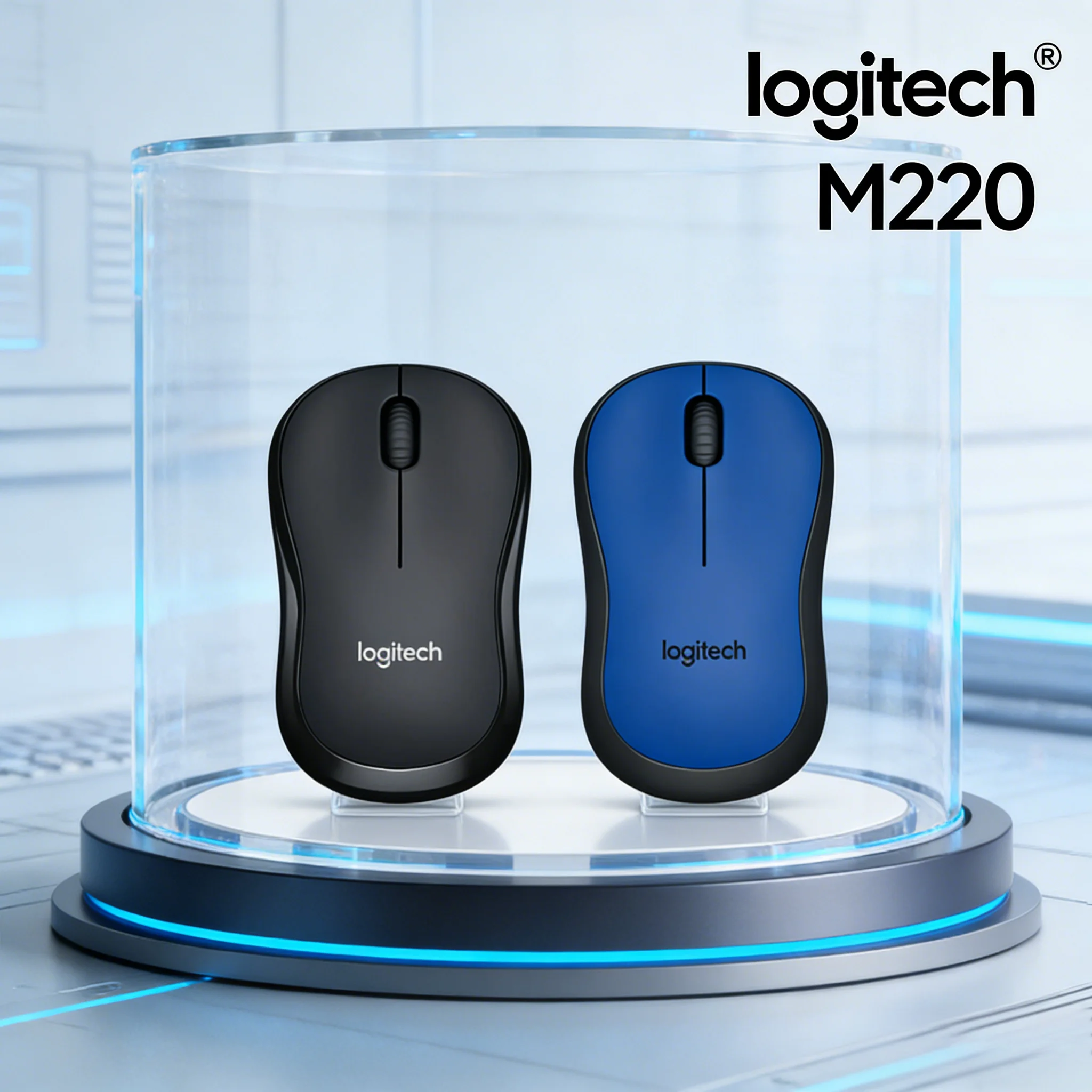 

Logitech M220 Portable Wireless Mouse On-the-Go Office Travel Ready