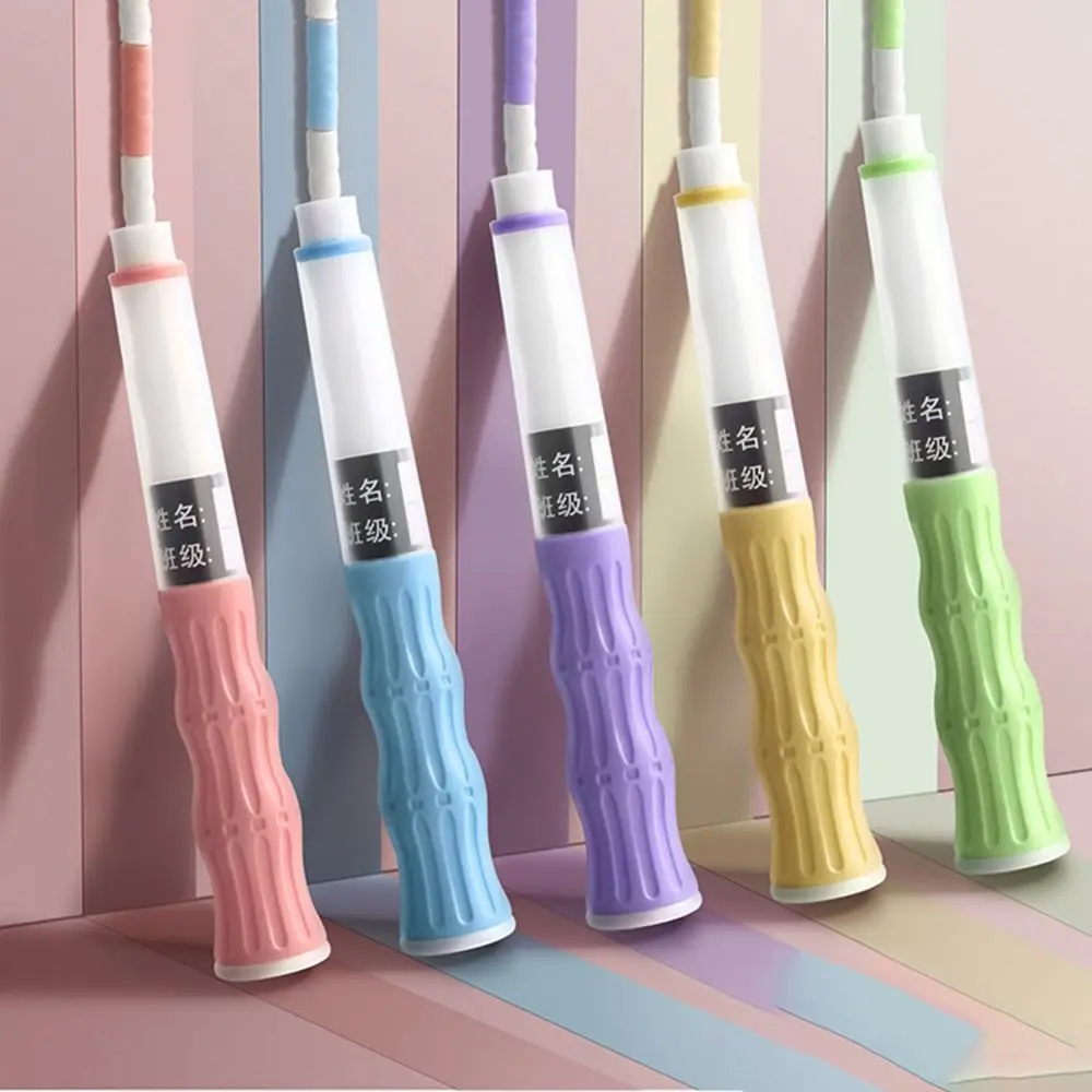 

Gym Equipment 2.5 M Segmented Fitness Jump Rope Signable No Knots Soft Bead Skipping Rope Lightweight Soft Bead Children Gifts