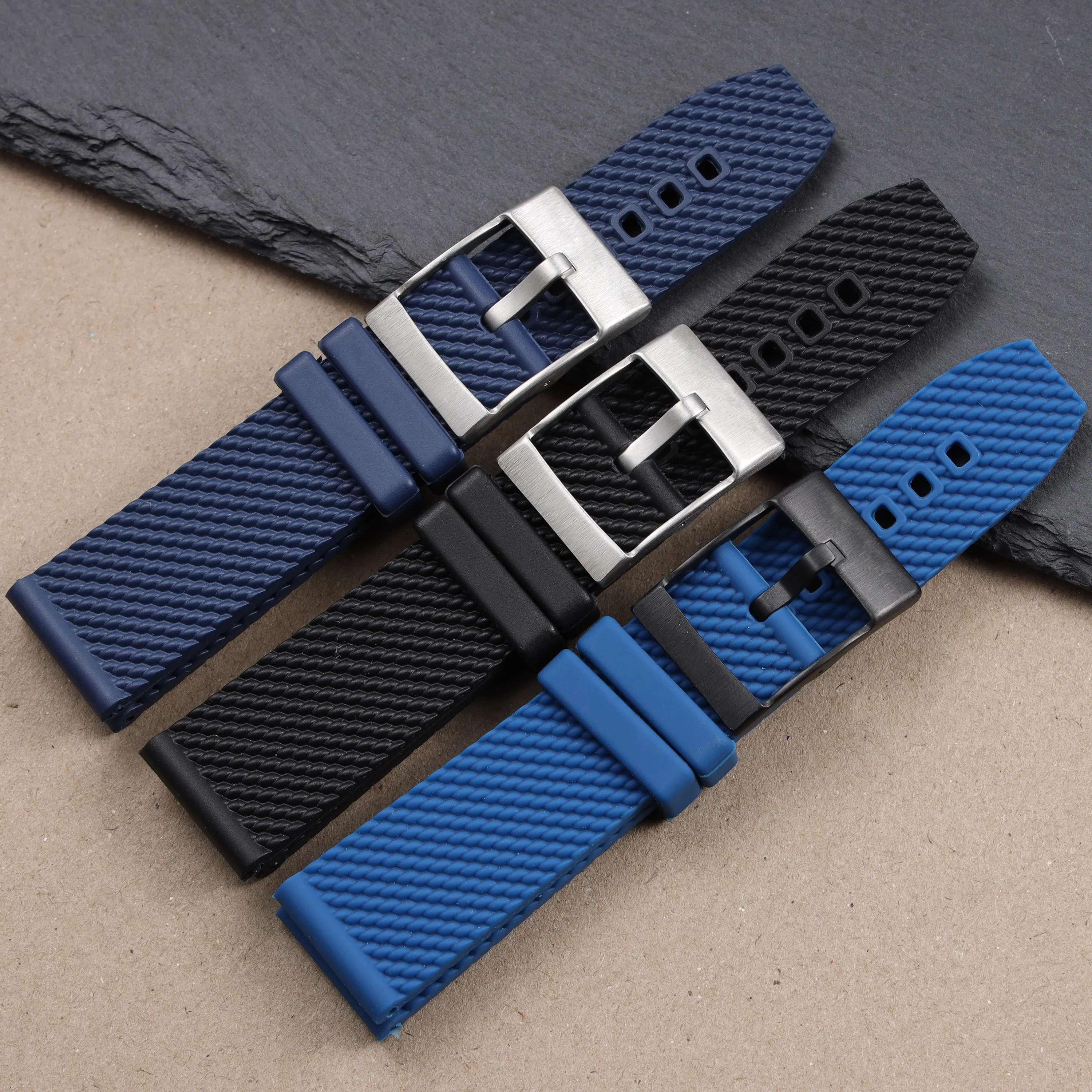 New Durable Rubber Watch Band For Breitling Strap Avenger Superocean Heritage Wristband Waterproof Silicone Bracelet 22mm 24mm
