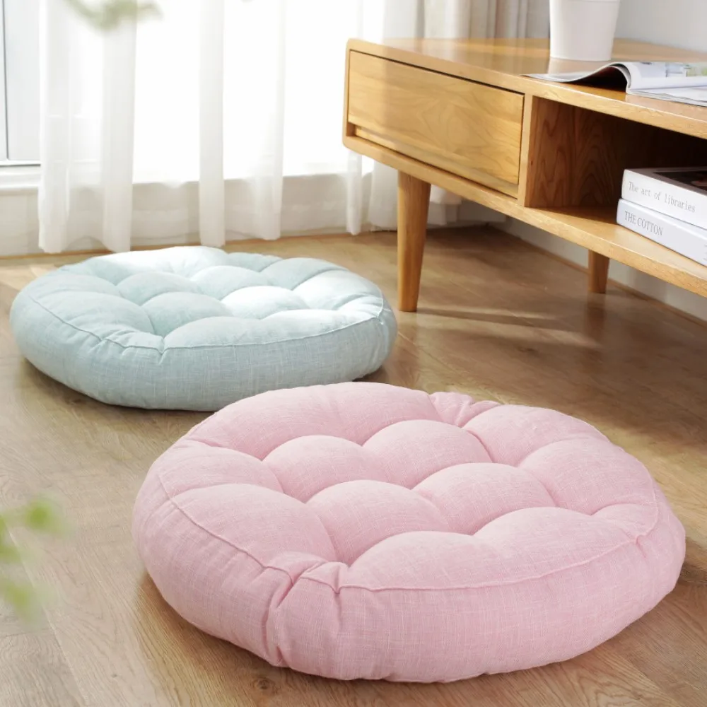 Inyahome Round Floor Cushions for Kids and Toddlers Flexible Seating Thick Floor Pillow for Home Preschool Yoga and Meditation