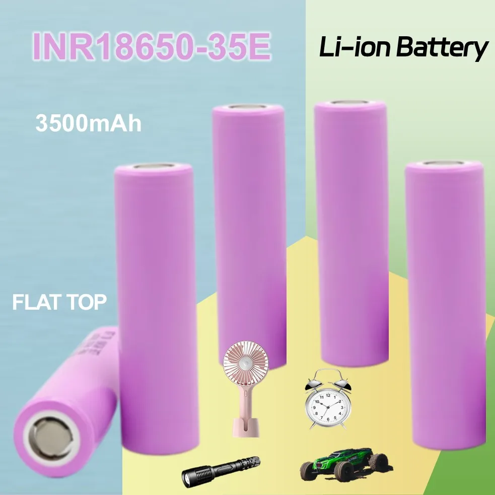 Echte Kapazität 18650 3500 mAh Akku Ultimative Leistung 3,7 V Lithium-Batterie Flat Top Große Packung für Diy Kamera Türklingel Rc Auto