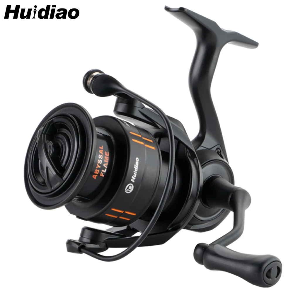 HUIDIAO Waterproof Spinning Reel 1000-4000 no Anti-reverse Switch 6+1 Shielded BB 12kg Max Drag 5.2:1 Fishing Coil for Saltwater