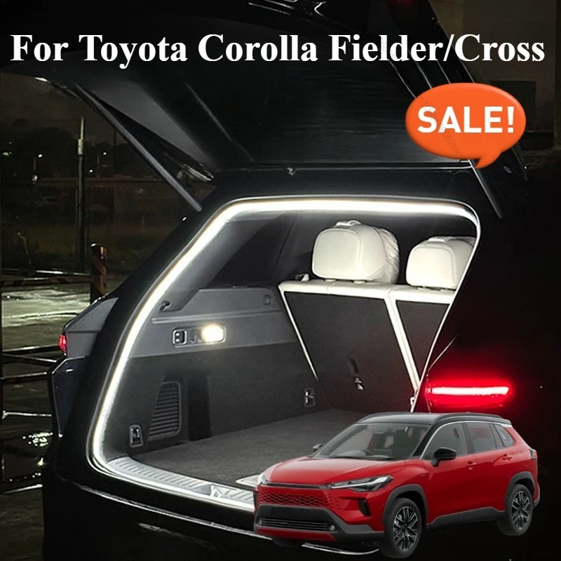 

Для Toyota Corolla Fielder/Cross 2025 2024 2023 2022, задний багажник автомобиля, осветляющая светодиодная лента, водонепроницаемые гибкие аксессуары