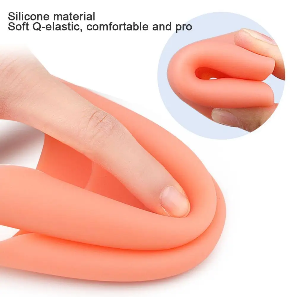 1 par de almofadas de gel de silicone para sapatos de ponta, balé, dança, pé grande, almofada, capa protetora, bolsa reu p7y9