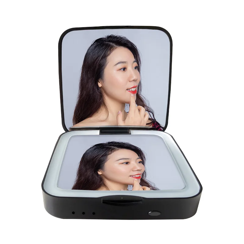 Espejo Con Luz Specchio Led Touch De Maquillaje Usb 1500Mah Lighted 5X Magnifying Magnify Smart Mirror Travel Led Makeup Mirror