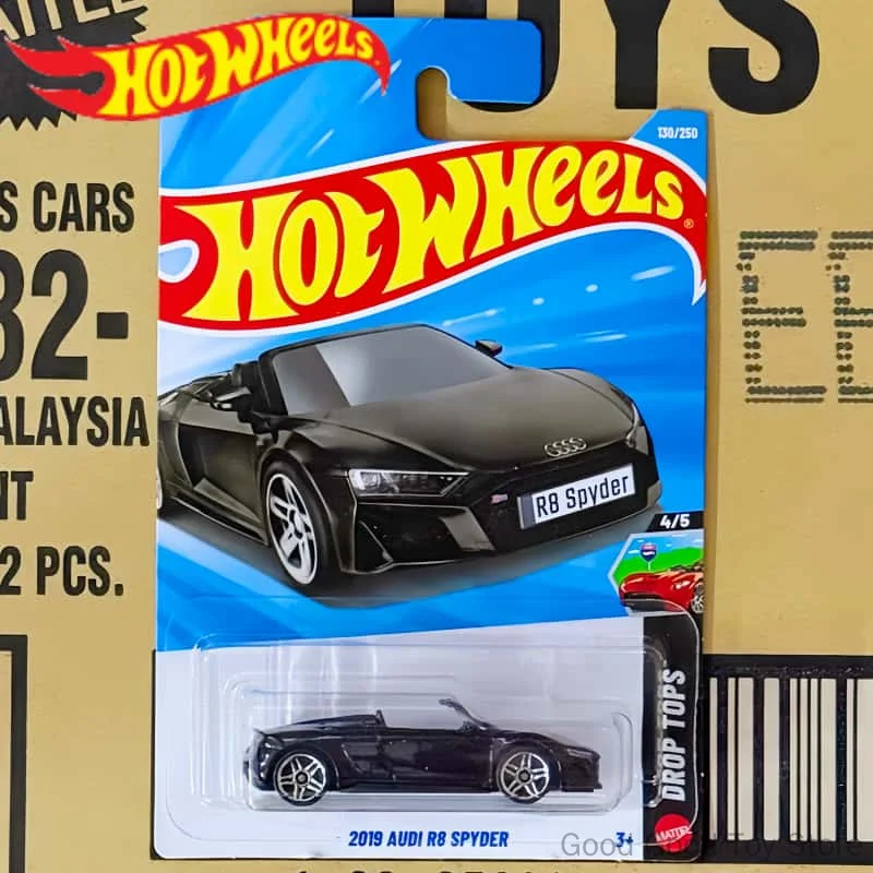 In Stock 26E Hot Wheels 2019 Audi R8 Spyder 1:64 Scale Diecast Alloy Car Model Vehicle  Toy Collect Ornament Halloween Gifts