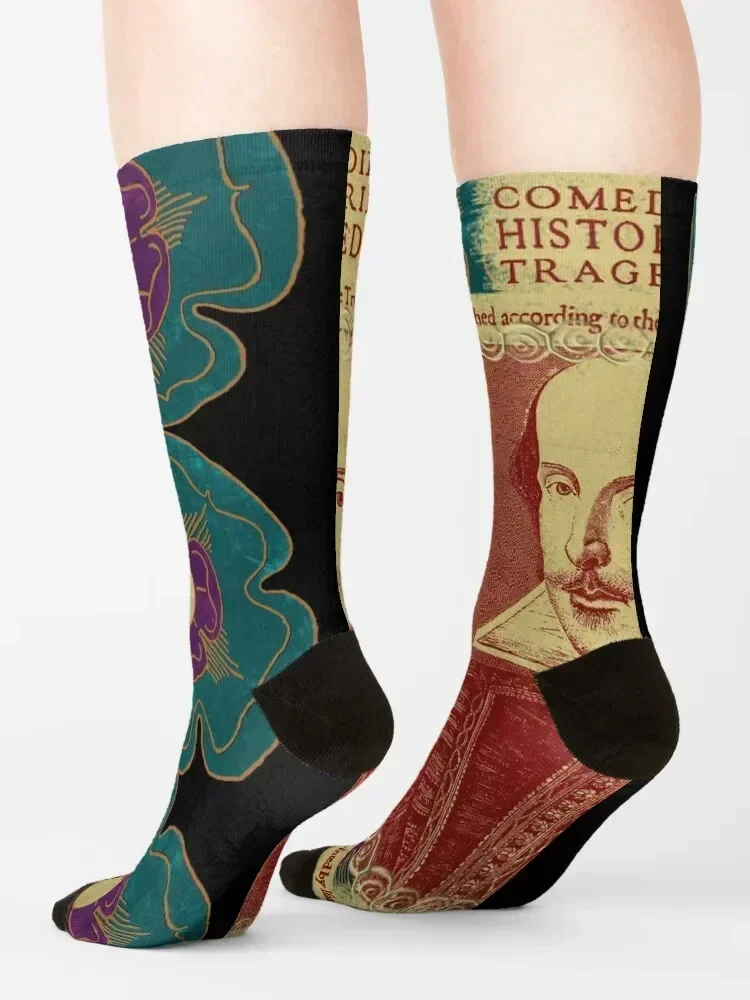 Shakespeare Tudor Flower Power Socks set happy designer brand Stockings Socks For Girls Men's