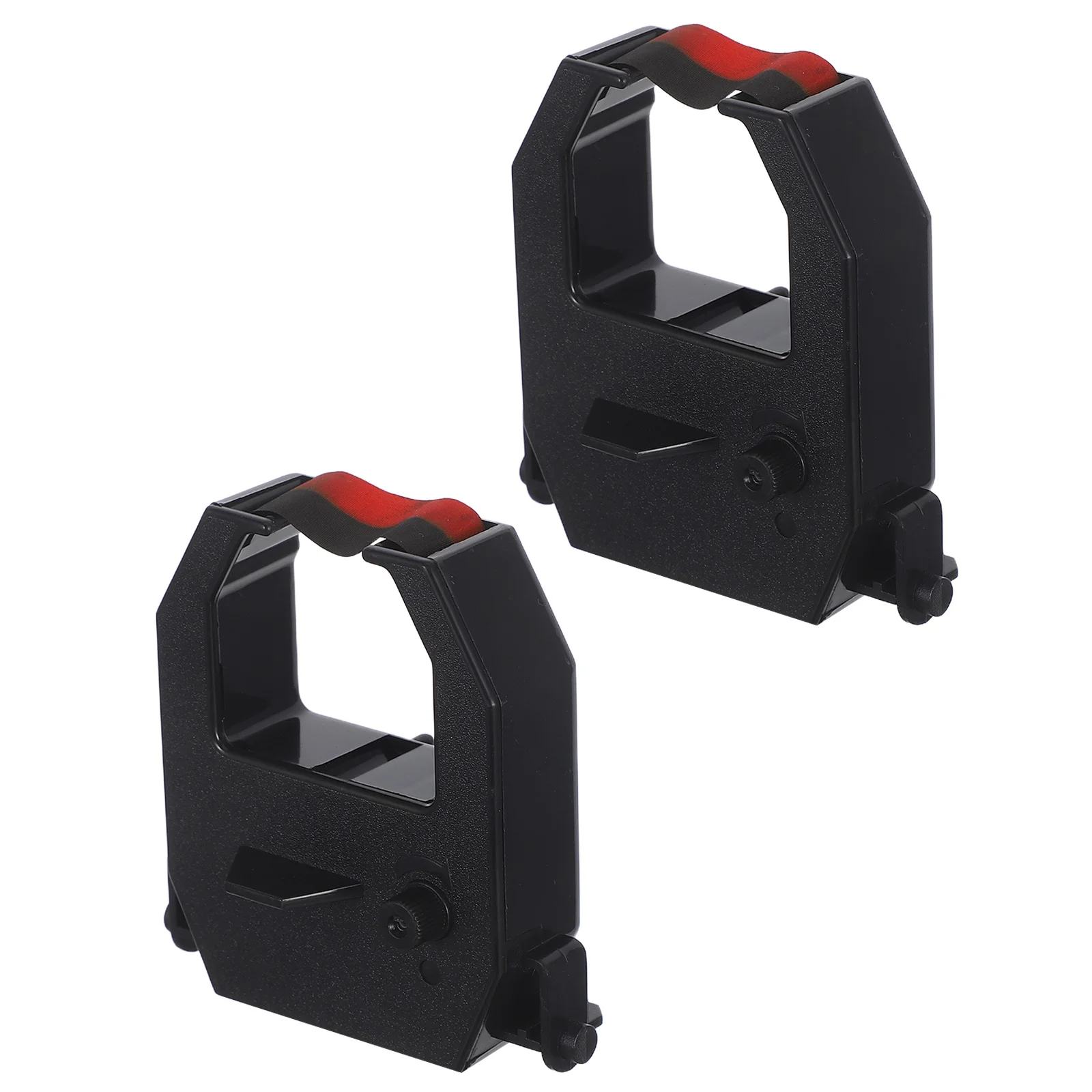 2Pcs Time Clock Ribbon Replacement Clear Print Printer Ribbon for Attendance Machines Compatible with Multiple Time Recorders