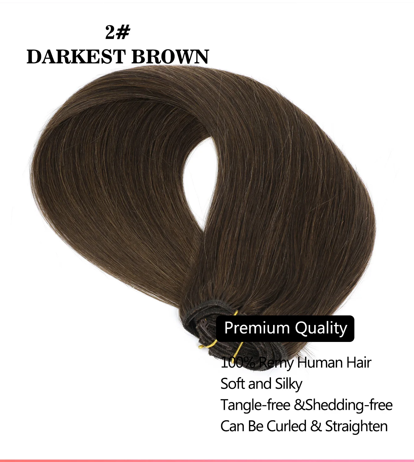 7 pcs Clip in Hair Extension 100% Remy Human Hair Invisible Seamless 80g Brazilian Virgin Full Head Clip-On HairPiece