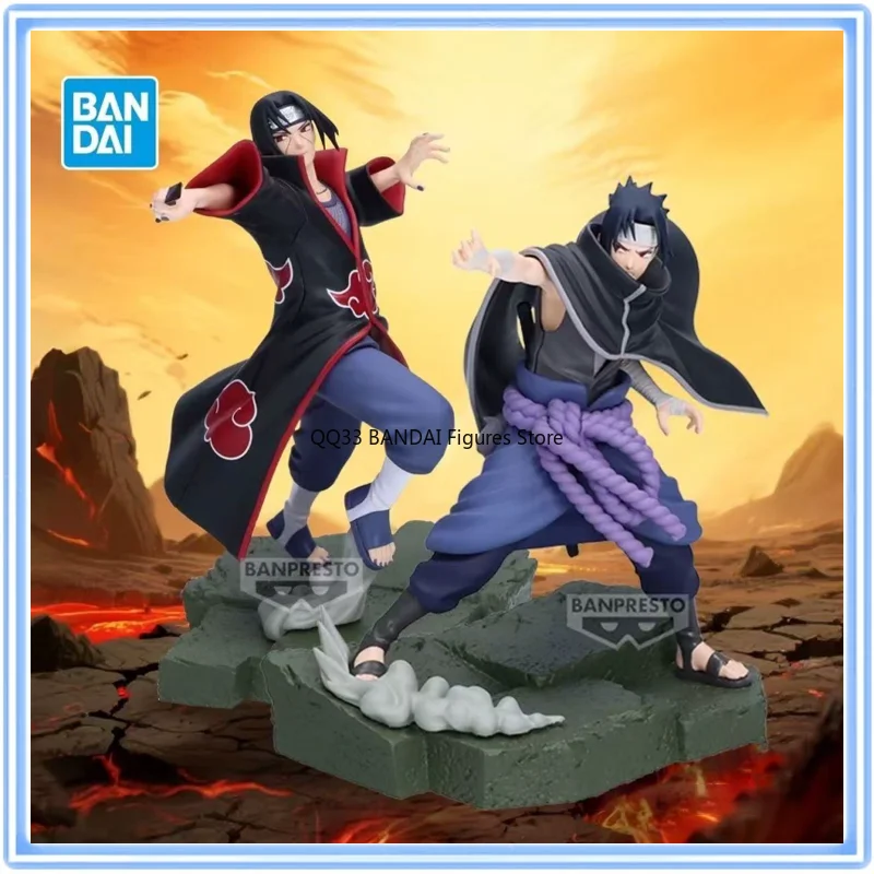 

BANDAI Original Anime NARUTO Combination Battle Uchiha Sasuke&Uchiha Itachi Action Figures Model Desktop Decoration