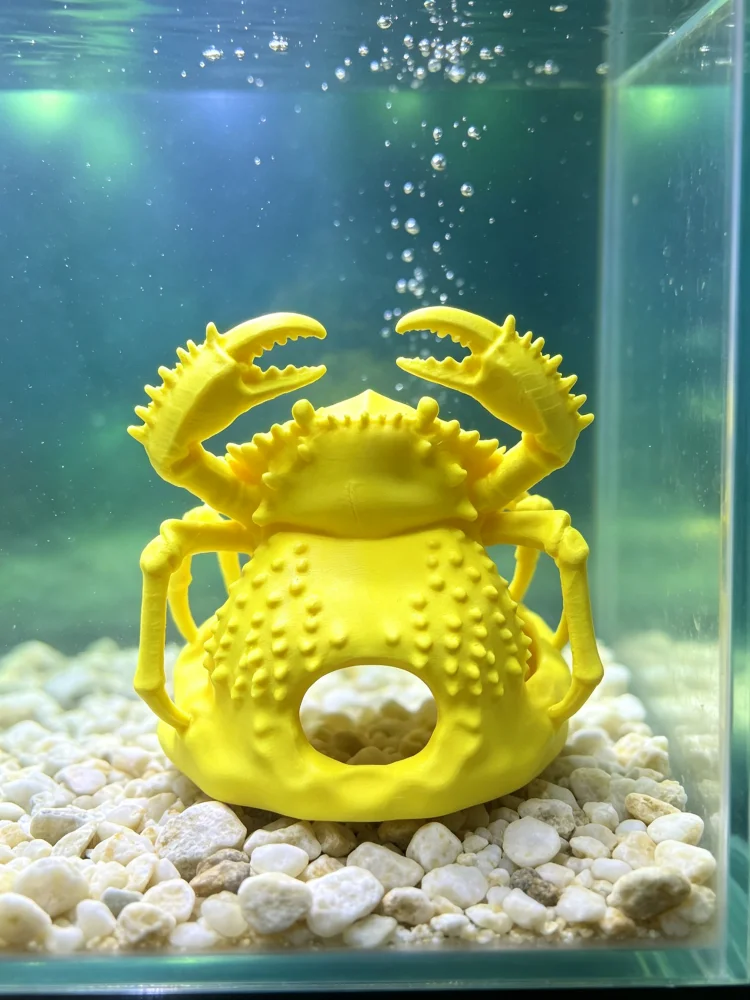 Planted Aquarium Without Fish - Fish tank crab sculpture hiding cave,