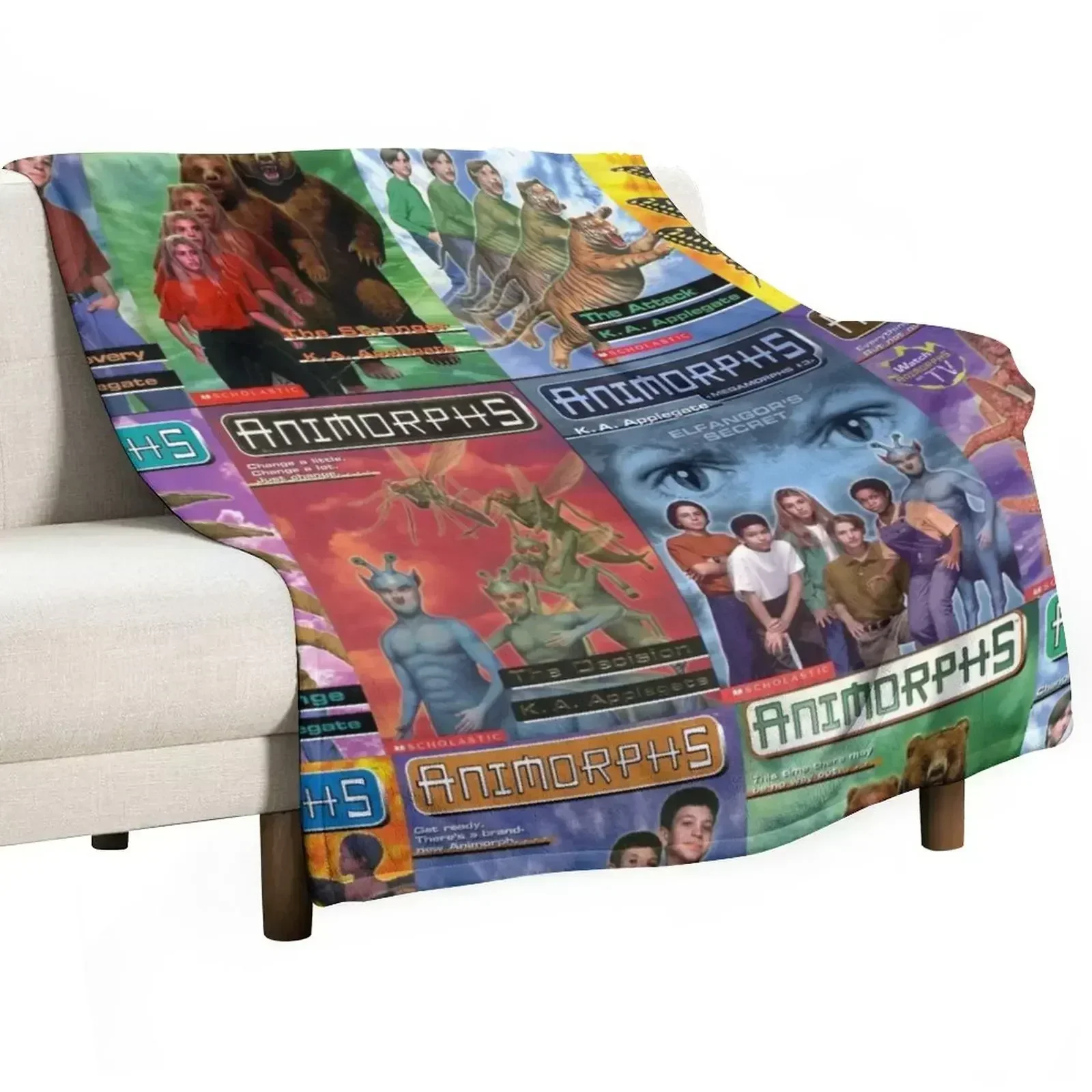 Animorphs Book Covers Manta elegante para sofá, para el hogar y la sala de estar