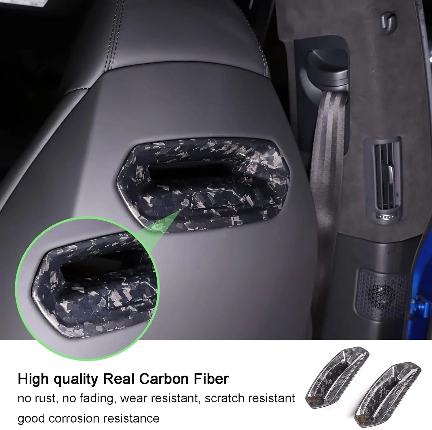 

Carbon Fiber Car Driver Passenger Seat Headrest Cover Trim For Lamborghini URUS 2018-2023 Styling Decorative Accessories Kit