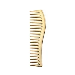 1pc Oil Head Wide Tooth Hair Comb Non-sticky Electroplating Hairbrush Hairdresing Haircut Comb Salon Barber Combs Haircut Tool