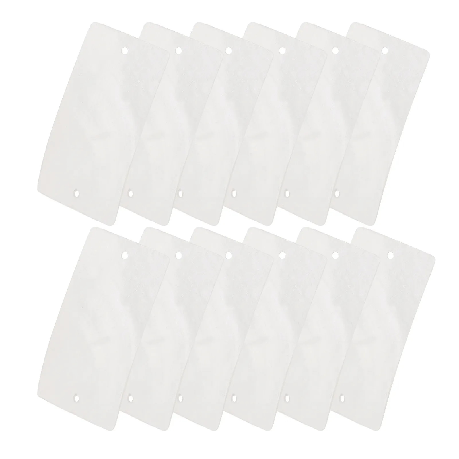 

50Pcs Shell Light Decor DIY Craft Accessories Rectangular Natural Shells Pieces for Wind Bell Dreamcatcher Pendant Hanging