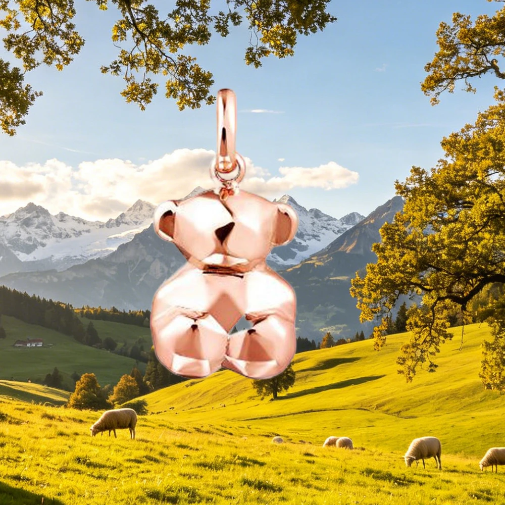 

Милый кулон в форме медведя из серебра 925 пробы в испанском стиле, изящное минималистичное украшение для повседневного образа, модные ювелирные изделия для неё.