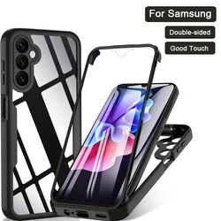 360 Full Body Screen Protector Transparent Case For Samsung Galaxy A54 A34 A14 A13 A24 A23 A73 A53 A33 Shockproof Phone Cover