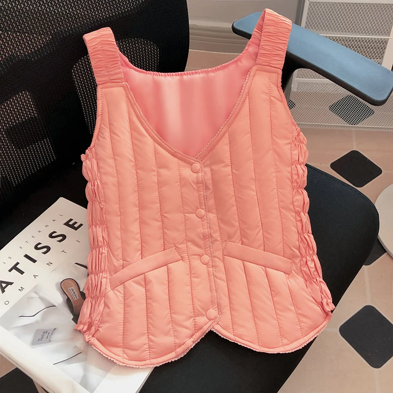 

Winter New Lightweight Thermal Vest Multi Color V-neck Close-fitting Jackets 2025 Classical Versatile Warm Inner Wear