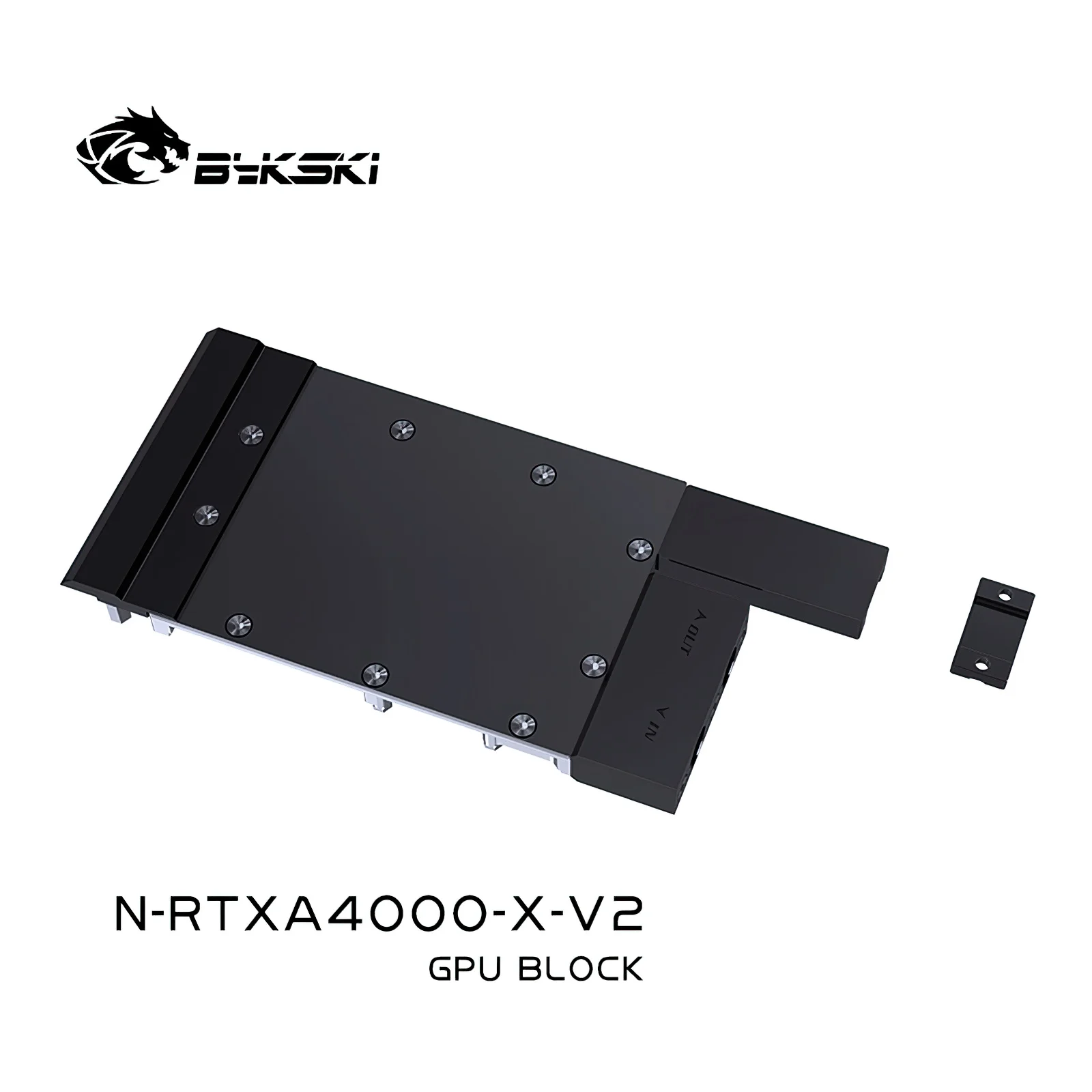 Bykski Cobertura Completa Todo Metal GPU Block Cooler para Leadtek RTX A4000 N-RTXA4000-X-V2