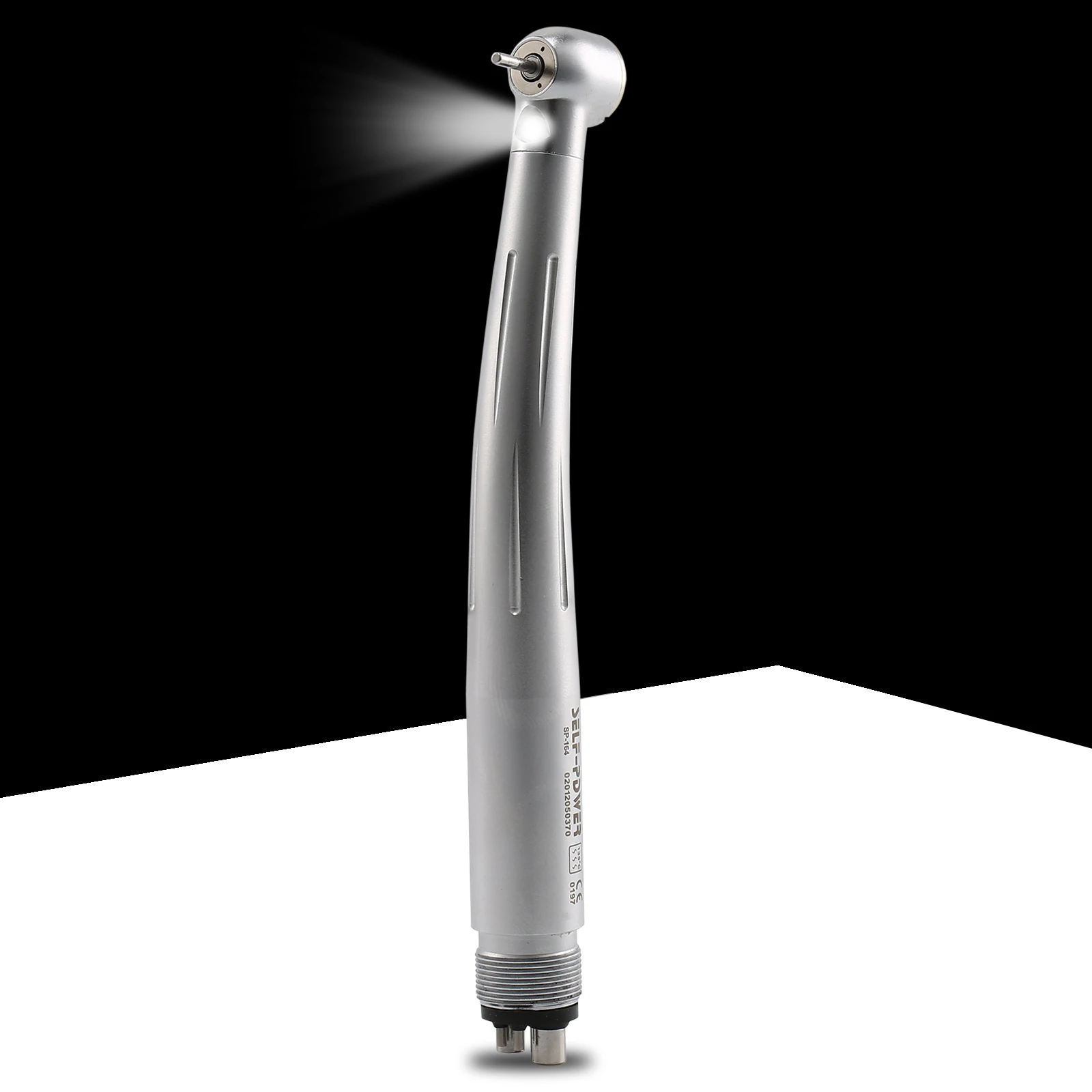 Self Light Dental Fiber Optic LED High Speed Handpiece Large Torque Low Noise Triple Water Spary Turbine