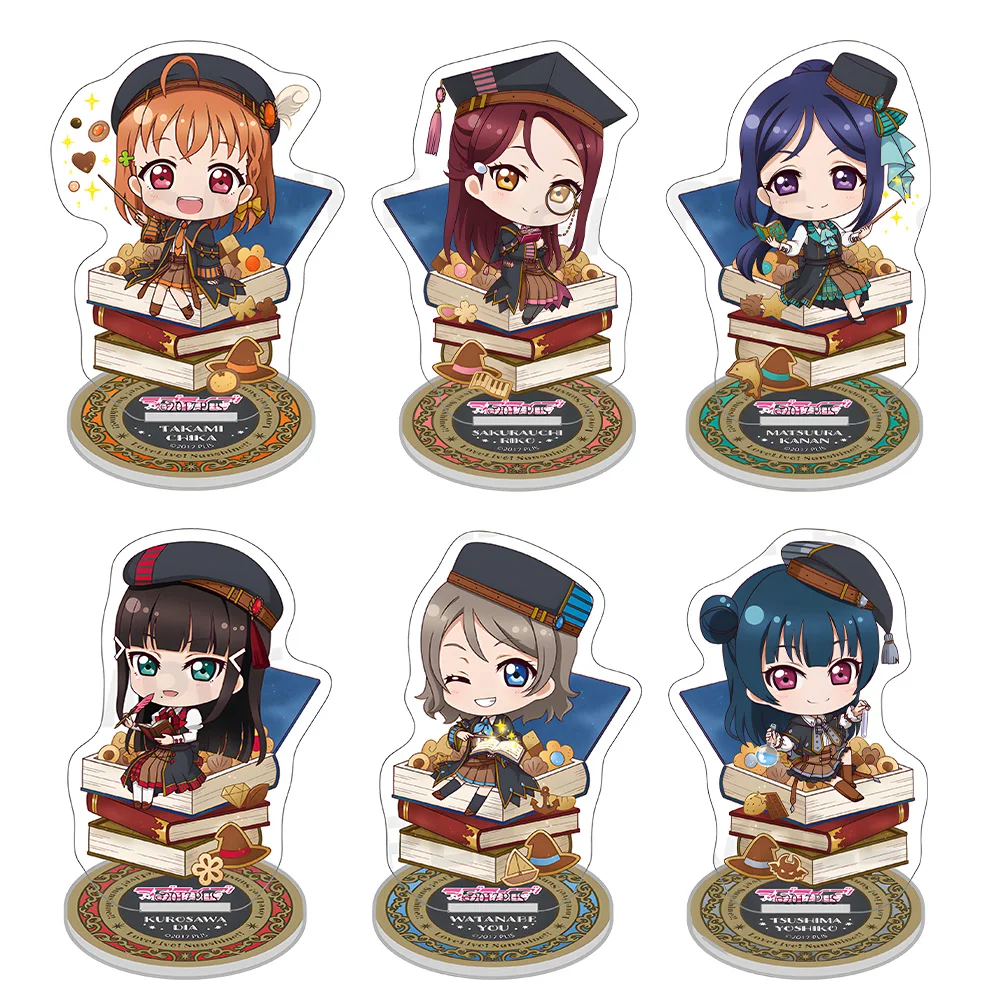 Love Live Magic School Ver Chika Taka Riko Sakur Kanan Mats Kurosawa Mari Ohara Yoshiko Ts Watanabe Y mini Chibi Acrylic stand