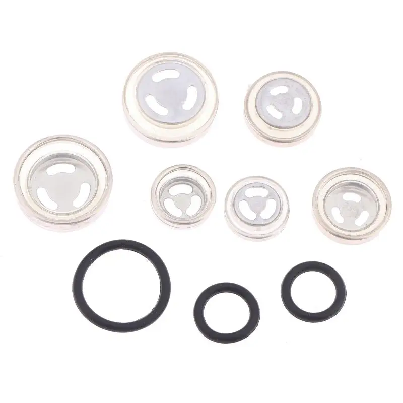 10Pcs Motorcycle Brake Master Cylinder Sight Glass Replacement Hydraulic Oil Window for Motorbike Repair Garage Use