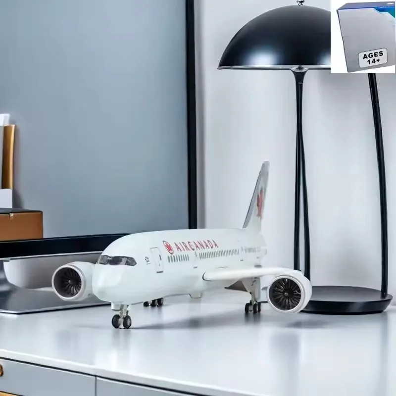

Новый масштаб 1/130 B-787 Dreamliner, модель авиакомпании Канады W, легкий и колеса, шасси, литой под давлением самолет из смолы, подарки