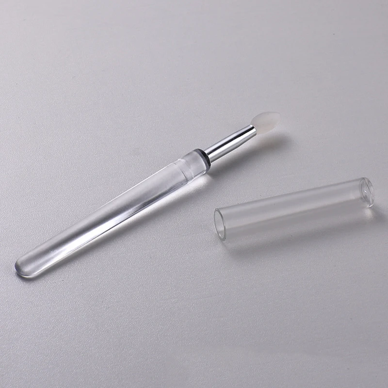 Siliconen lippenborstel met deksel Zachte multifunctionele lipmasker Applicator Lippenstift Lipgloss Draagbare reismake-upborstels Herbruikbaar