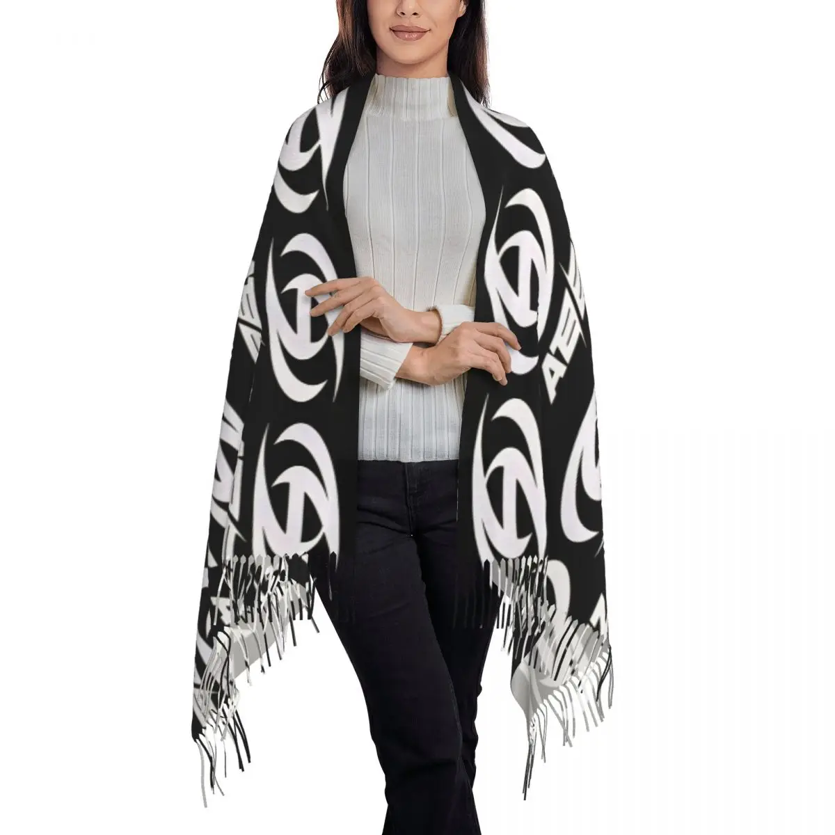 Personalized Printed Kpop ATEEZs Logo Scarf Women Men Winter Fall Warm Scarves A TEEnager Zs Shawls Wraps