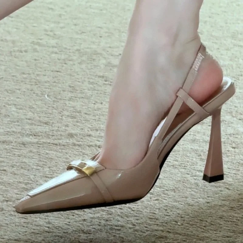 2026 Summer New Sexy Women Pointed Toe Shoes Dresses  Elegant Appeal High Heel Shoes Sandals WomenSlingback Sandals 120