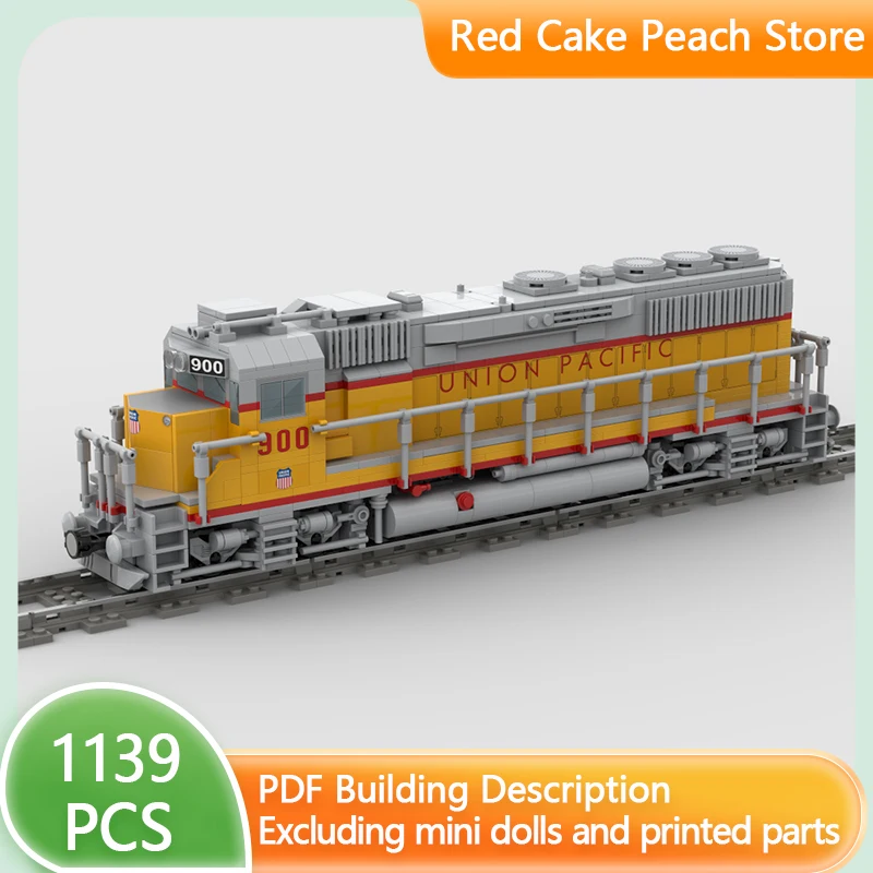 City Car Model MOC Building Bricks Railroad Diesel Engine Train GP40 Modular Technology Gift Holiday Assemble Children Toys Suit