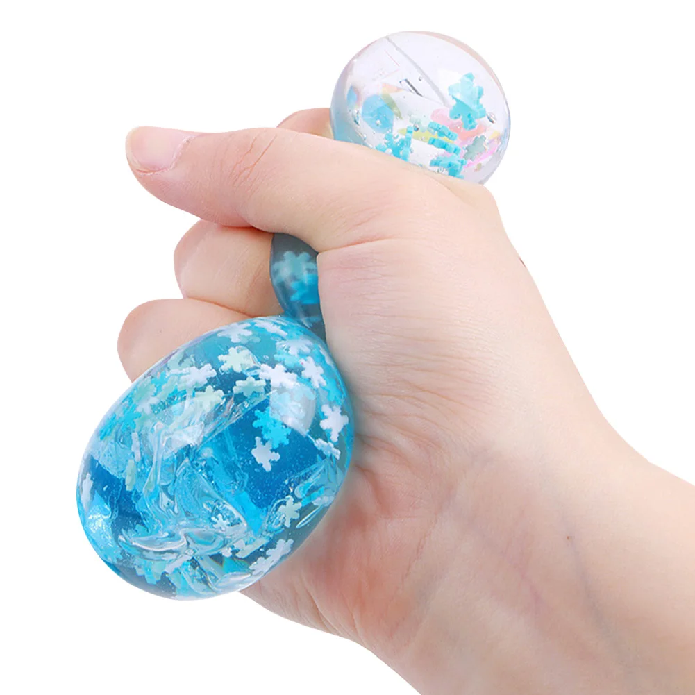 ของเล่นบีบน้ำแข็ง ของเล่นบีบคลายเครียดขนาดเล็ก ของเล่นบีบยืดได้อเนกประสงค์สำหรับผู้ใหญ่ บรรเทาความเครียด