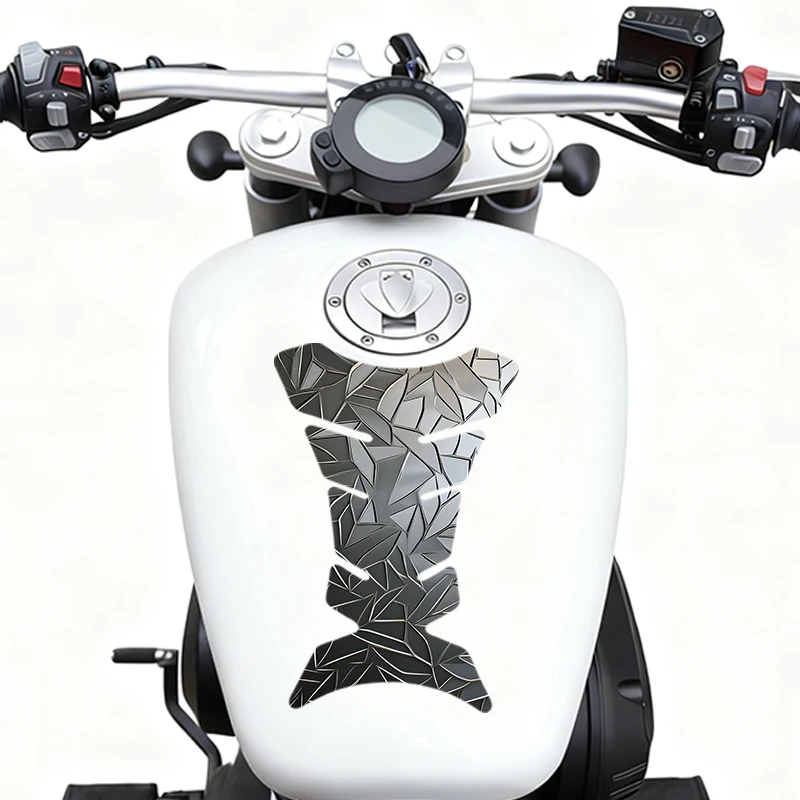 

2 pieces per set motorcycle fuel tank sticker Geometric Abstract Anti-scratch film material protection sticker vinyl