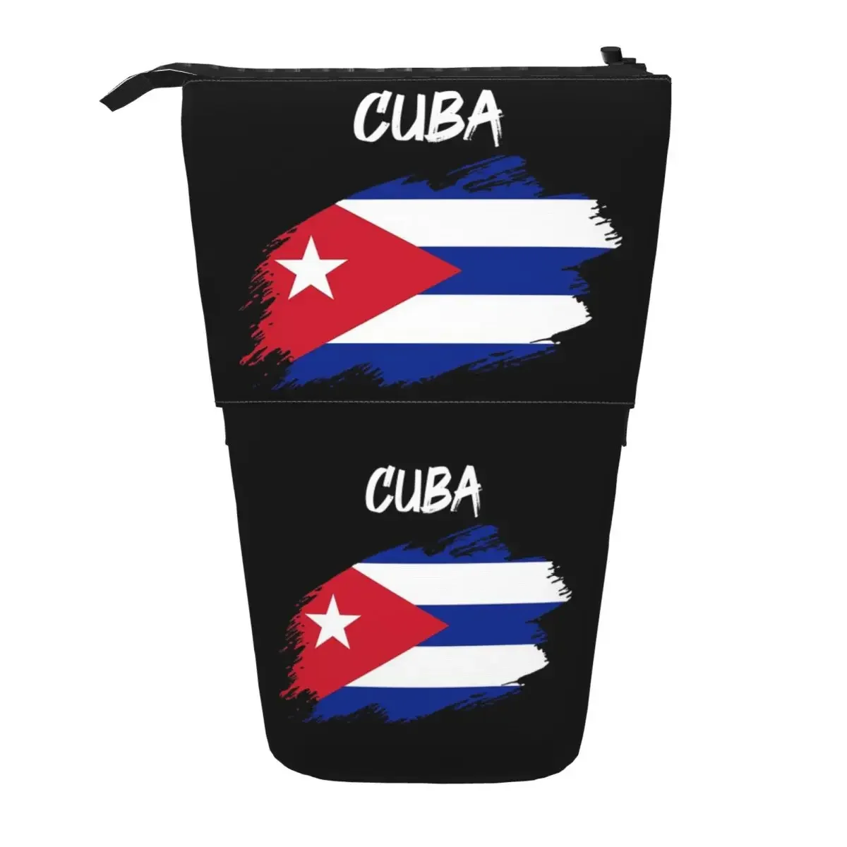 

Flag Of Cuba Cuban Patriotic Reversible Pencil Cases Pen Holder StorageLarge Capacity Pen Box Pencil Bag for Kids Gifts