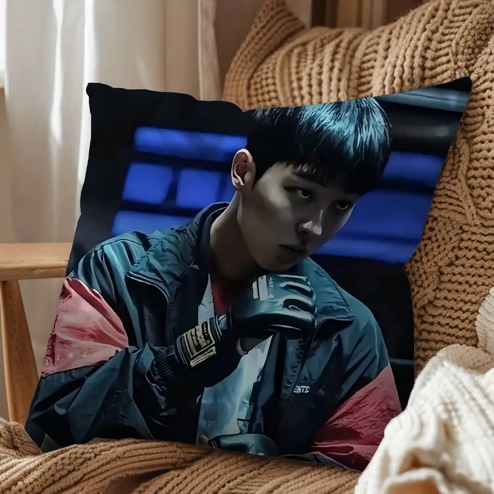cool Ahn Soo-ho Choi Hyun Wook Weak Hero Pillow Case Square Double-Sided Printing Short Plush Sofa Cushion Cover Bedroom Bedside