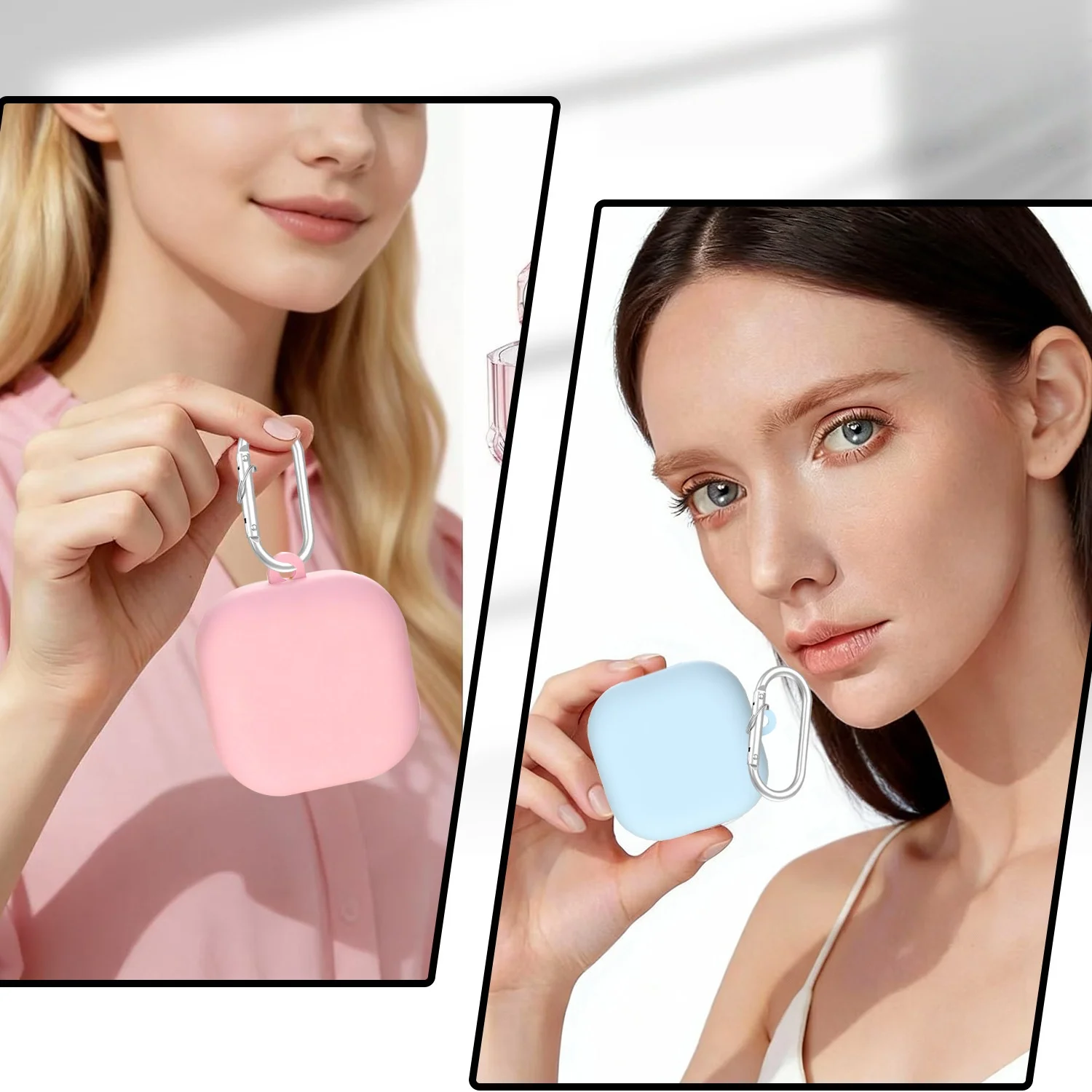 

Silicone Protective Cover For Samsung Galaxy Buds 4 Pro/4 Headphone Protective Case Shockproof Protective Sleeve with Hook