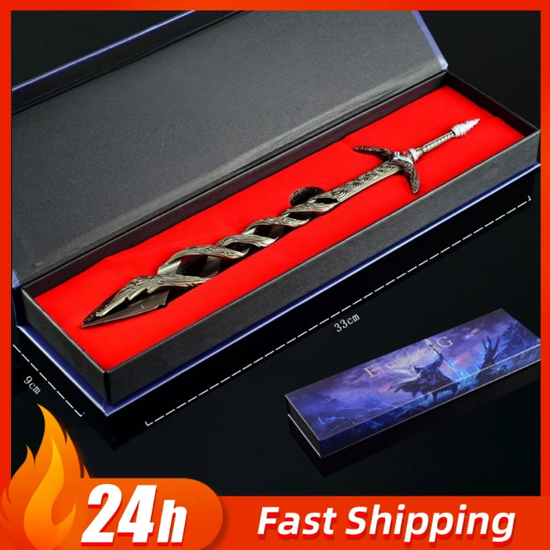 Juego Eldenn de 30cm, caza periférica, oración divina, armas de espada grande, modelo, caja de regalo, edición Katana, adorno coleccionable, regalo para niño