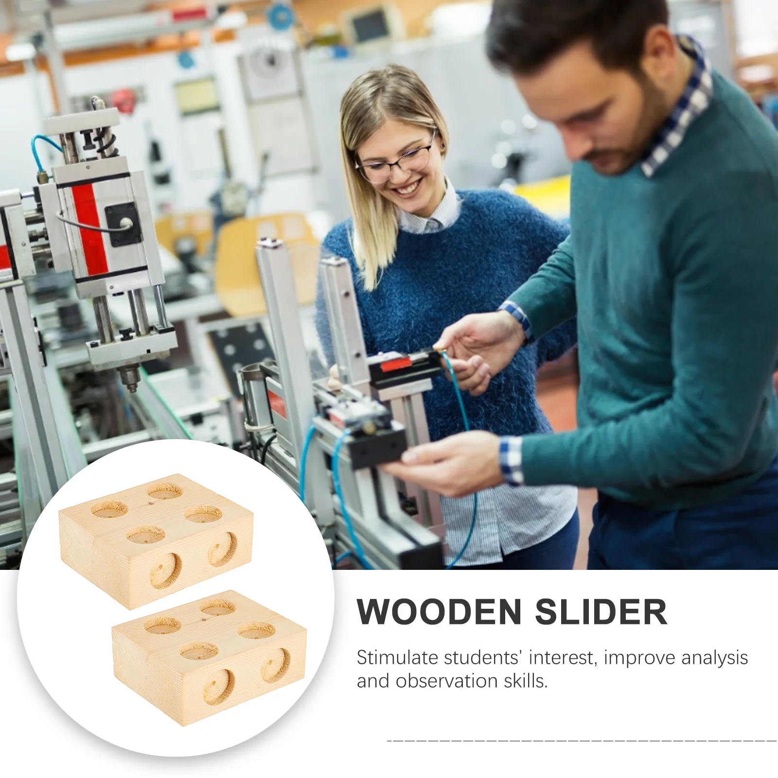 2 قطعة كتلة خشبية كتل الاحتكاك يميل أداة الطائرة معدات تجربة الفيزياء مختبر المدرسة وسائل تعليمية