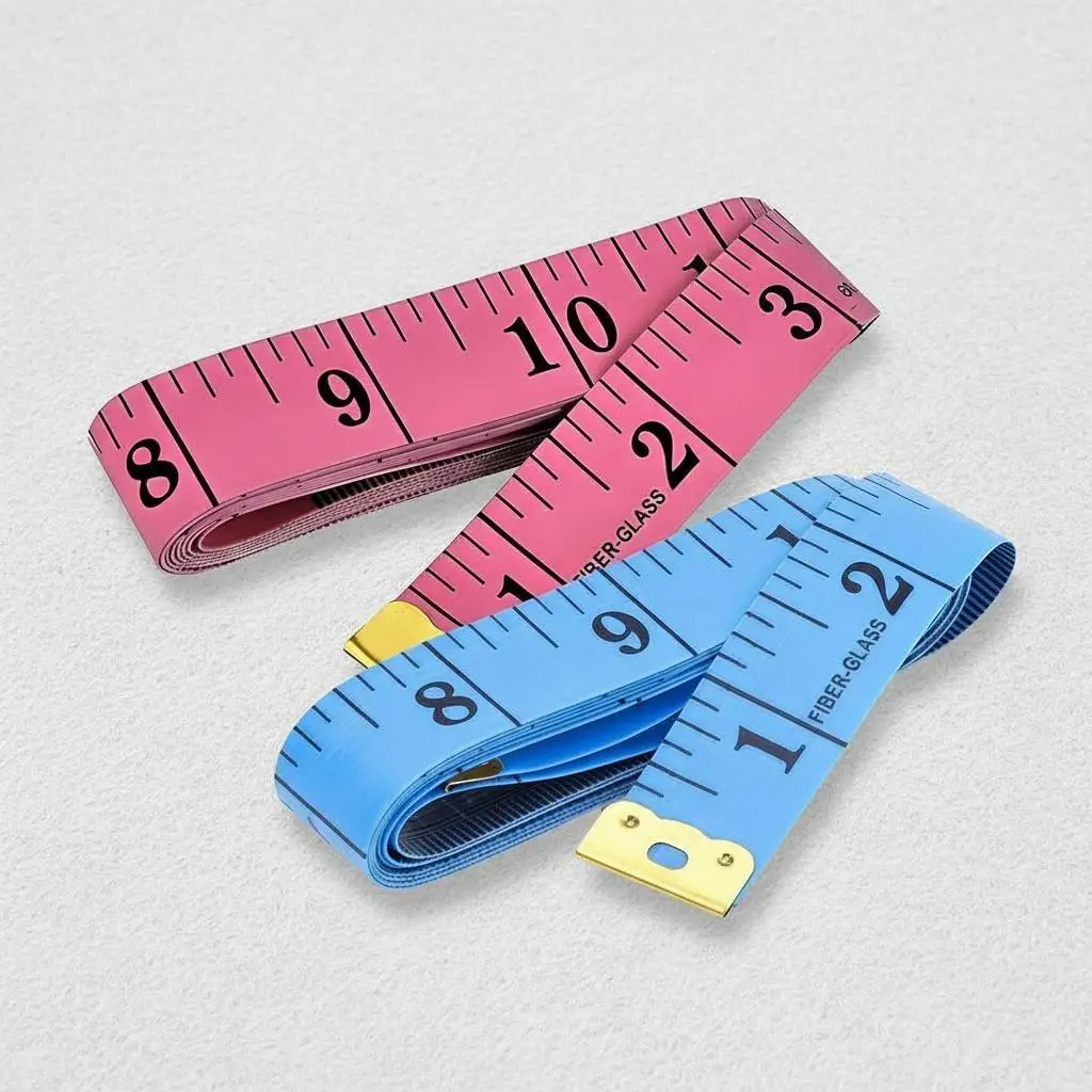 60 Inch Double Sided Soft PVC Fabric Tape Measure With Locking Function Portable Measuring Tape For Tailoring Weight Loss Body