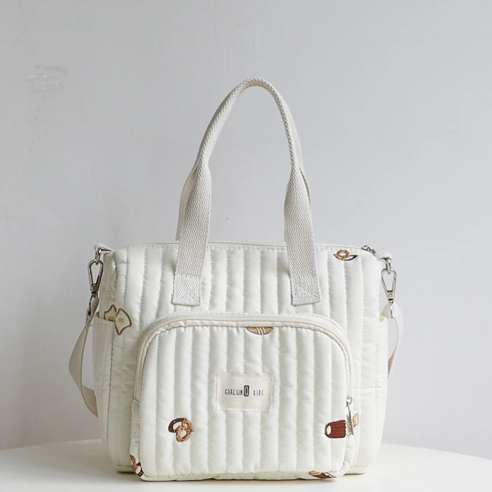 حقيبة أمي جديدة لمستلزمات الأطفال حقيبة يد كروس للزجاجات والحفاضات حقيبة تخزين ذات سعة كبيرة على الطراز الكوري