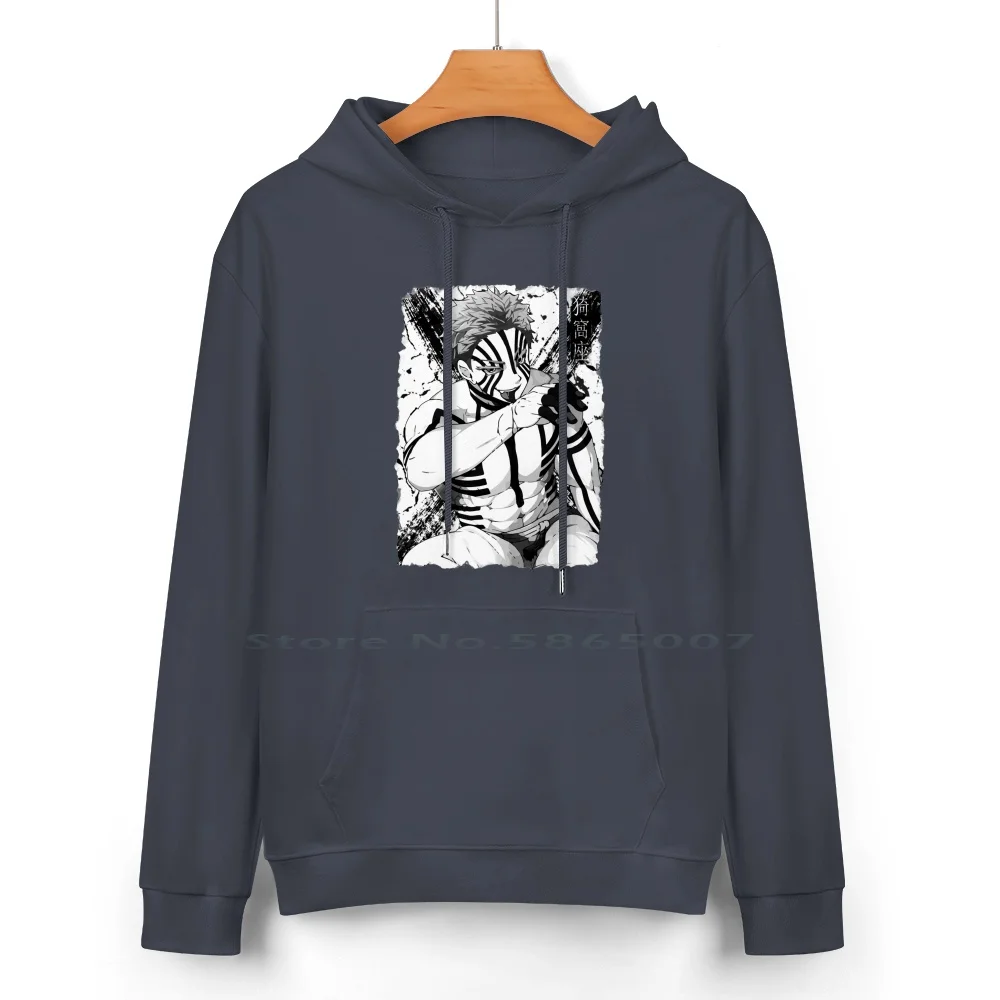 Demon-Akaza Pure Cotton Hoodie Sweater 24 Colors Akaza Kimetsu No Yaiba Manga Inosuke Tomioka Nezuko Kamado Shinobu Kyojuro Kny