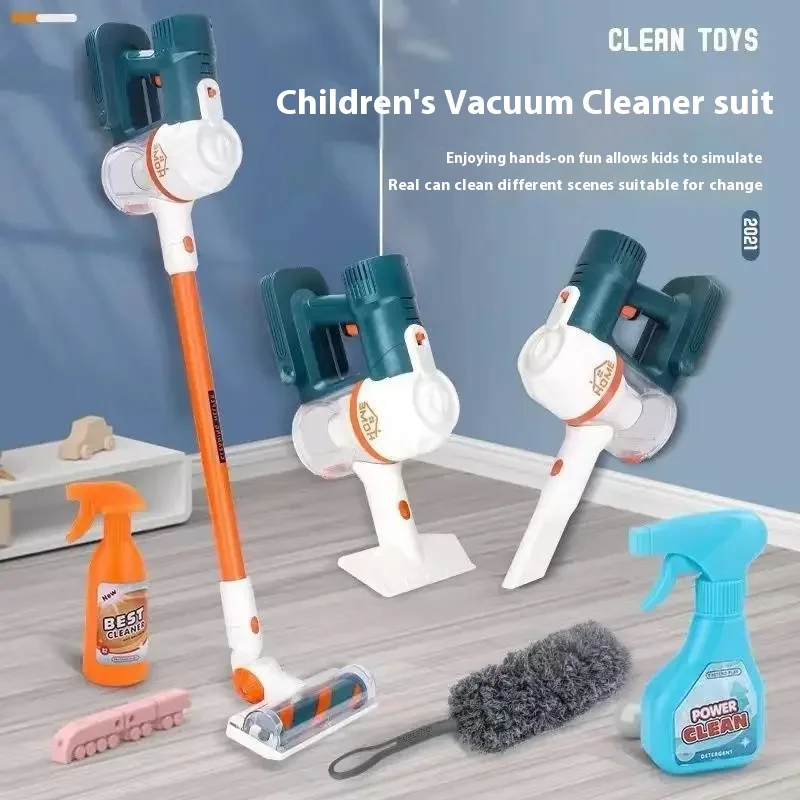 Childrens Home Cleaning And Cleaning Puzzle Early Education Toys For Boys  Girls Simulation Sweeping  Vacuum Cleaner Tool Set