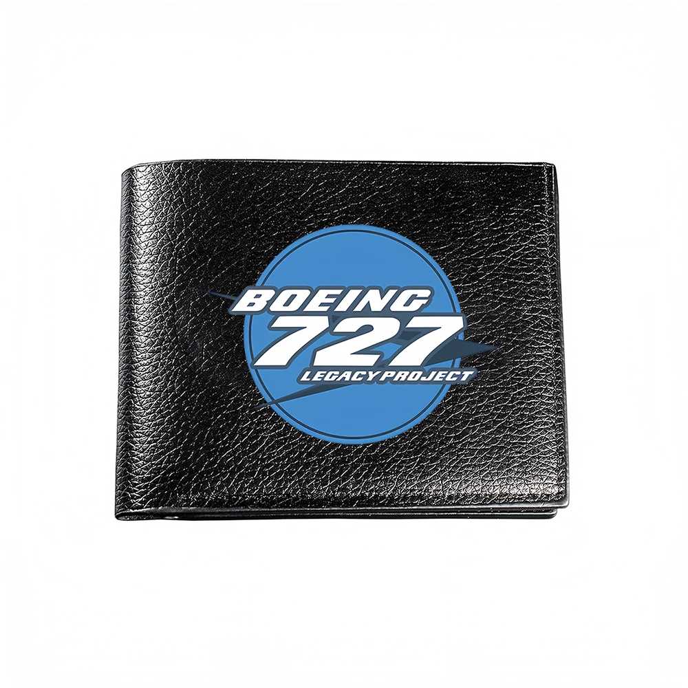 Boeing 727 Legacy Project Men's Wallet Card Holder Casual Business Fashion Print Design
