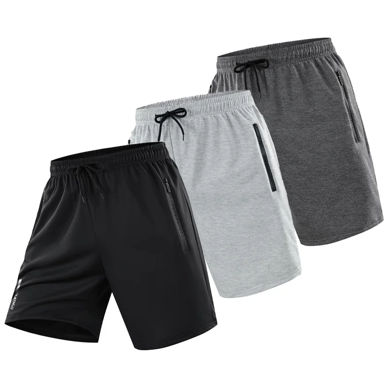Männer Sommer Sport Shorts Street Fitness Gedruckt Atmungsaktive Casual Shorts Männer Im Freien Einfarbig Stretch Jogging Shorts